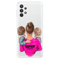 iSaprio Silikónové puzdro - Super Mama - Two Boys pre Samsung Galaxy A32 5G