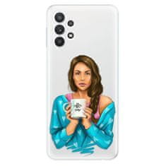 iSaprio Silikónové puzdro - Coffe Now - Brunette pre Samsung Galaxy A32 5G