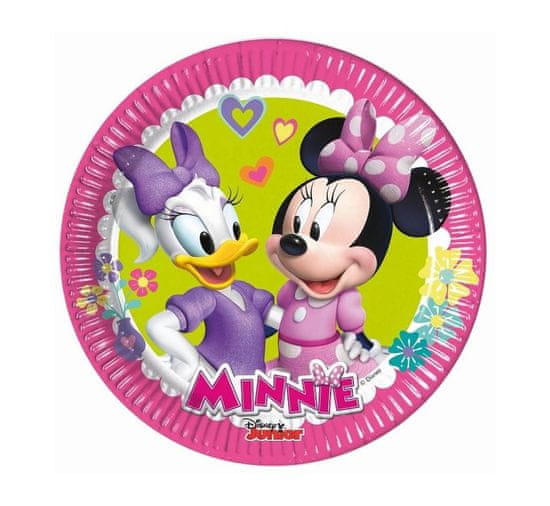 Párty papierové taniere myška Minnie - Happy Helpers - 20 cm - 8 ks