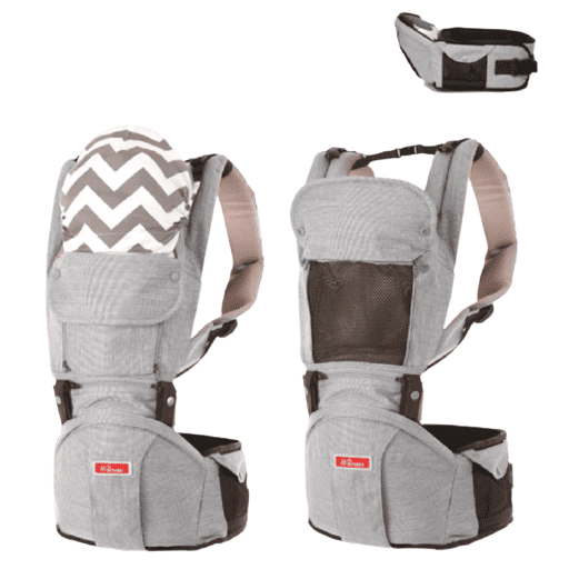 Sinbii Nosítko pre bábätko Premium Hipseat S-Fit Set, Striebornosivá