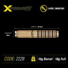 Winmau Šípky Xtreme 2 - Style 1 - 18g