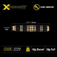 Winmau Šípky Xtreme 2 - Style 2 - 18g