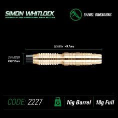 Winmau Šípky Simon Whitlock - Style 3 - 18g