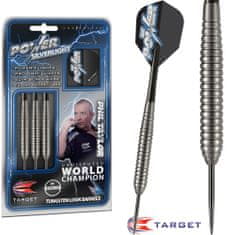 Šípky Steel Power Silverlight - Phil Taylor - 24g