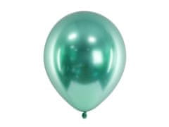 PartyDeco Saténové balóny zelené 30cm 50ks