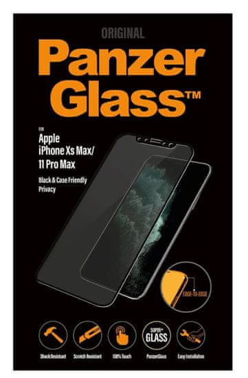 PanzerGlass Edge-to-Edge Privacy pre Apple iPhone Xs Max/11 Pro Max čierne, P2666