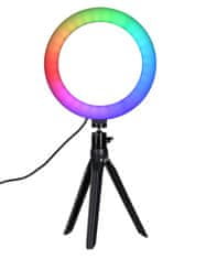 Quadralite LED RGB Ring Light 8 kruhové svetlo so stojanom a ovládaním