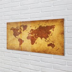 tulup.sk Sklenený obraz Starý hnedý mapa 100x50 cm 4 Prívesky