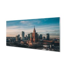 tulup.sk Nástenný panel  Varšava panorama mrakodrapov svitania 120x60 cm