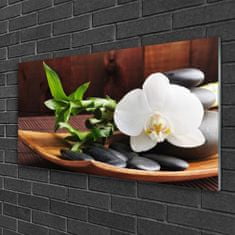 tulup.sk Skleneny obraz Kamene zen biela orchidea 120x60 cm 4 Prívesky