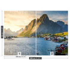 tulup.sk Fototapeta Fjord nórska Samolepiaca fototapeta 250x104 cm