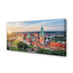 tulup.sk Obraz na plátne Krakow castle panorama svitania 100x50 cm