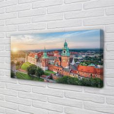 tulup.sk Obraz na plátne Krakow castle panorama svitania 100x50 cm