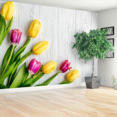 tulup.sk Fototapeta Žlté tulipány Vliesová fototapeta 250x104 cm