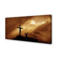 tulup.sk Obraz na plátne Jesus Cross Light 100x50 cm