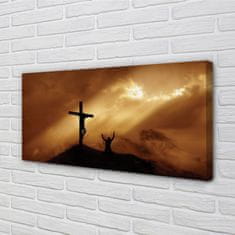 tulup.sk Obraz na plátne Jesus Cross Light 100x50 cm