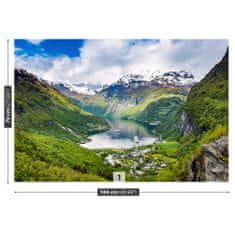 tulup.sk Fototapeta Fjord nórska Samolepiaca fototapeta 104x70 cm