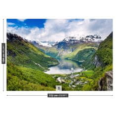 tulup.sk Fototapeta Fjord nórska Samolepiaca fototapeta 104x70 cm