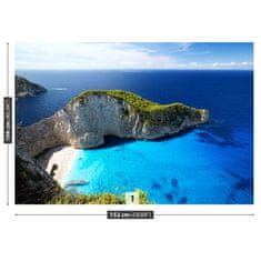 tulup.sk Fototapeta Pláž navagio Samolepiaca fototapeta 250x104 cm