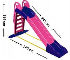 Doloni Šmýkačka 243 cm ružovo-fialová