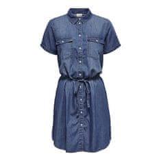 Jacqueline de Yong Dámske šaty JDYBELLA LIFE 15231238 Medium Blue Denim (Veľkosť 38)