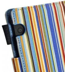 Lente Designs LD05 puzdro pre Amazon Kindle Voyage - motív Sienna Stripes