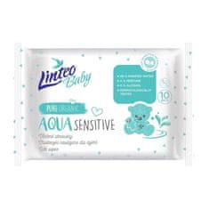 LINTEO Vlhčené obrúsky Baby Aqua Sensitive 10 ks