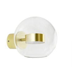 KINGHOME Nástenné svietidlo CAPRI WALL 1 gold - 60 LED, hliník, sklo