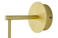 KINGHOME Nástenné svietidlo CAPRI WALL gold - 60 LED, hliník, sklo