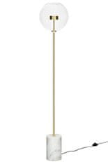 KINGHOME Stojacia lampa CAPRI FLOOR gold - 60 LED, hliník, sklo, mramor