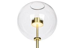 KINGHOME Stojacia lampa CAPRI FLOOR gold - 60 LED, hliník, sklo, mramor