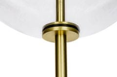 KINGHOME Stojacia lampa CAPRI FLOOR gold - 60 LED, hliník, sklo, mramor