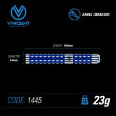 Winmau Šípky Steel Vincent Van Der Voort - 23g