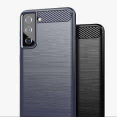 IZMAEL Carbon Shield TPU puzdro pre Samsung Galaxy S21 5G - Čierna KP9511