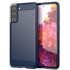 IZMAEL Carbon Shield TPU puzdro pre Samsung Galaxy S21 Plus 5G - Modrá KP22068