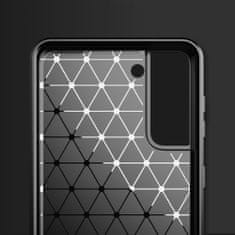 IZMAEL Carbon Shield TPU puzdro pre Samsung Galaxy S21 Plus 5G - Modrá KP22068