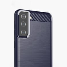 IZMAEL Carbon Shield TPU puzdro pre Samsung Galaxy S21 Plus 5G - Modrá KP22068