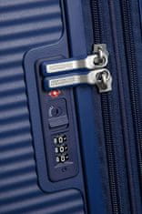 American Tourister Cestovný kufor na štyroch kolieskach SOUNDBOX SPINNER 55 EXP Midnight Navy