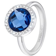 Morellato Oceľový prsteň s modrým kryštálom Essenza SAGX15 (Obvod 54 mm)