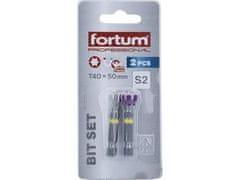 Fortum Hroty (4741489) hroty sada 2ks TORX s magnetickým kloboučkem, T 40x50mm, S2