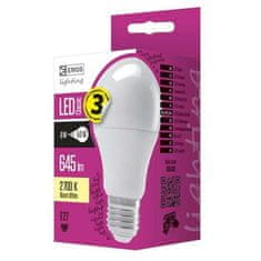 EMOS LED žiarovka ZQ5140 Classic, A60, 9W, E27, teplá bílá