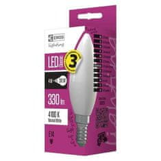 EMOS LED žiarovka ZQ3211 LED žárovka Classic Candle 4W E14 neutrální bílá