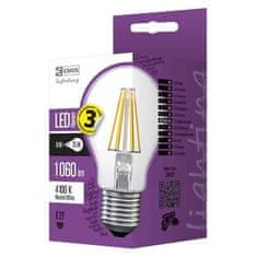 EMOS LED žiarovka Z74271 LED žárovka Filament A60 D 8W E27 neutrální bílá