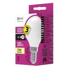 EMOS LED žárovka ZQ1210 Classic Mini Globe 4W E14 teplá bílá