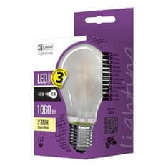 EMOS LED žárovka Z74275 LED žárovka Filament matná A60 G 8,5W E27 teplá bílá