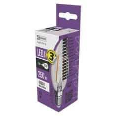 EMOS LED žiarovka Z74201 LED Filament Candle, 2W, E14, neutrální bílá