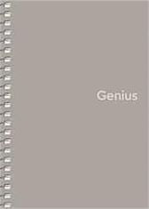 SHKOLYARYK Špirálový zošit "Genius", mix motívov, štvorčekový, A6, 80 listov, PP dosky, A6-080-6807K