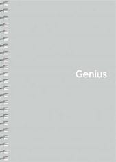 SHKOLYARYK Špirálový zošit "Genius Pastel", mix motívov, štvorčekový, A6, 80 listov, PP dosky, A6-080-6805K