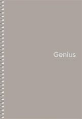 SHKOLYARYK Špirálový zošit "Genius", mix motívov, štvorčekový, A5, 80 listov, PP dosky, A5-080-6806K