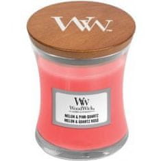 Woodwick Vonná sviečka váza strednej Melon & Pink Quartz 275 g